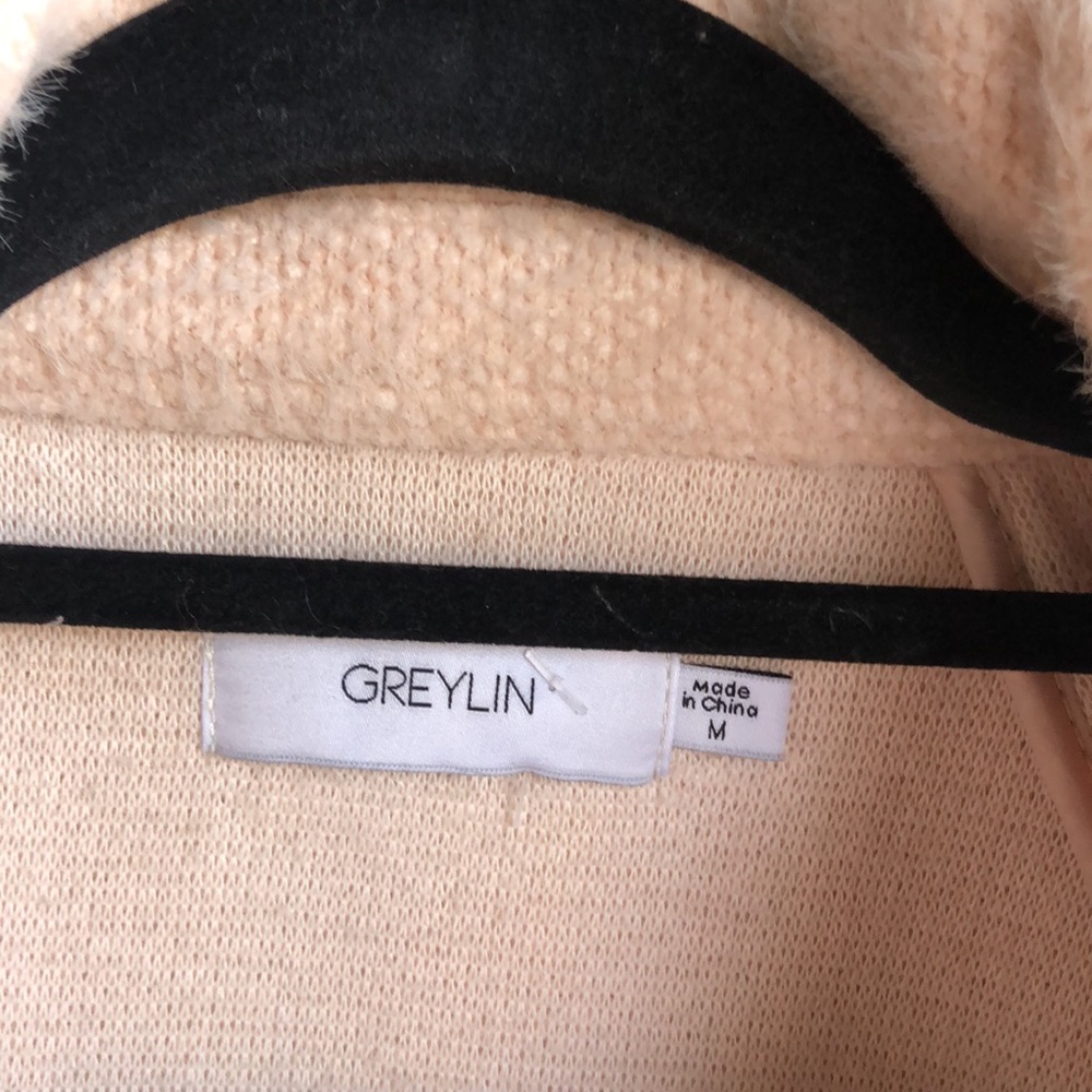 Anthropologie GREYLIN Jacket Shacket Oversized Button Down Off-White - Picture 9 of 14